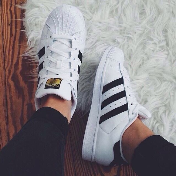 adidas Shoes - Adidas Superstar White & Black Sneakers